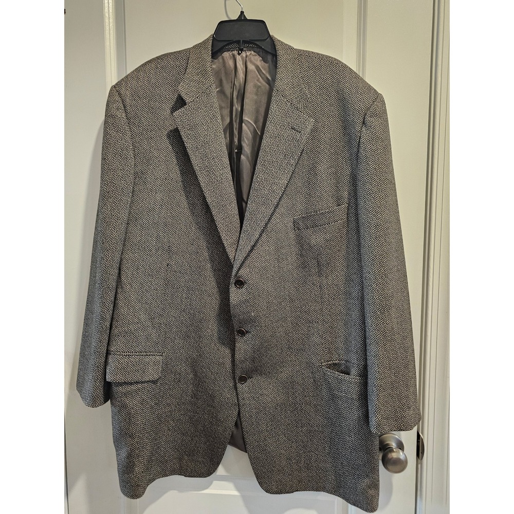 TRUSSINI Mens Herringbone Blazer Jacket Made in Italy Wool Blend Size 48R
Winter